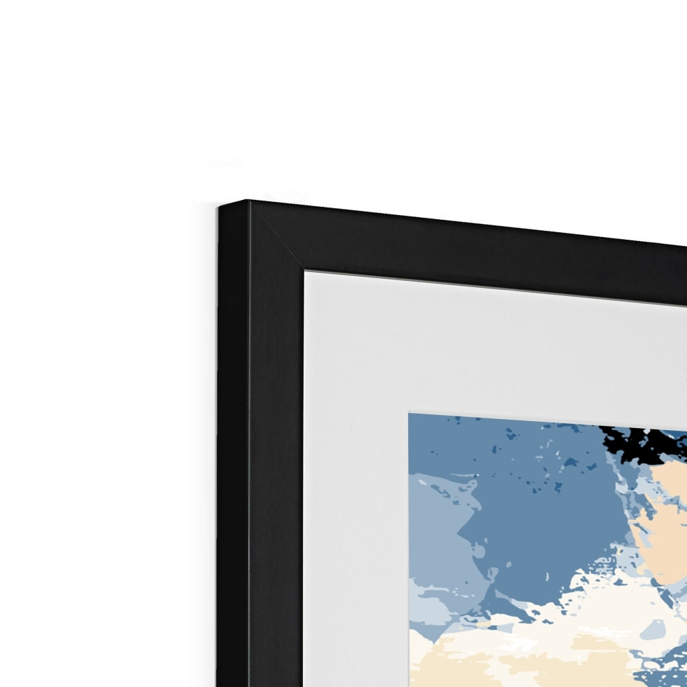 Framed Graphic Art Print, White Mat - 8x8 12x12 16x16 20x20 24x24 28x28 inches | FPS-1230-7693