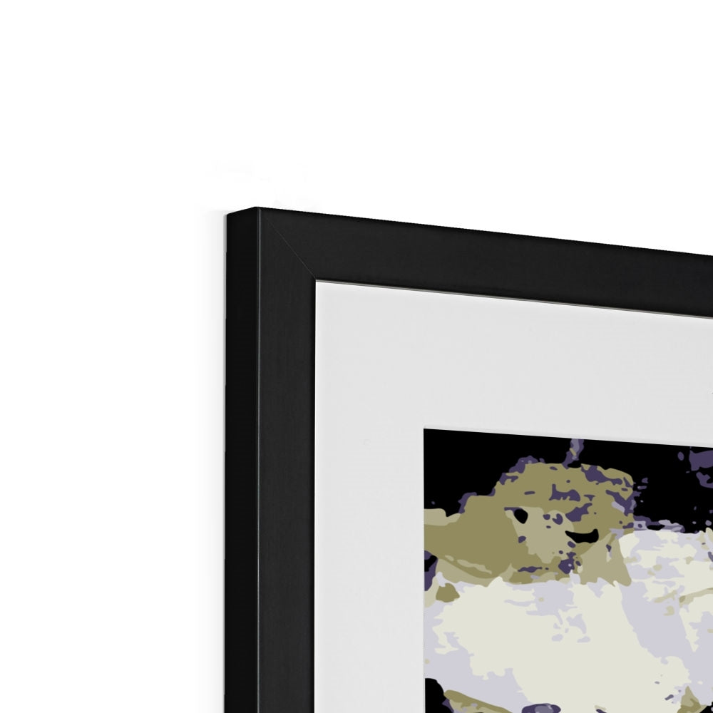 Framed Graphic Art Print, White Mat - 8x8 12x12 16x16 20x20 24x24 28x28 inches | FPS-1260-7695
