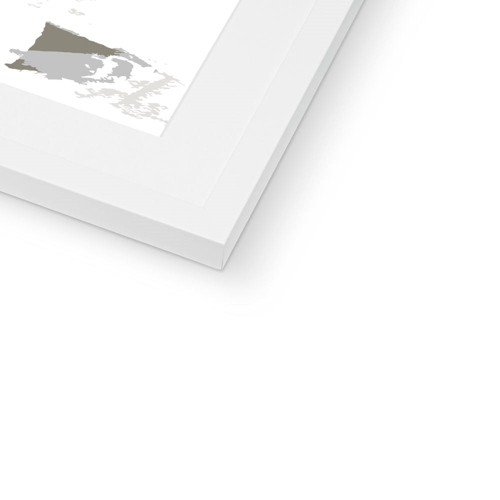 Framed Graphic Art Print, White Mat - 6x8, 8x12, 11x14, 12x16, 16x20, 18x24, 20x28 inches | FPV-1190-7688