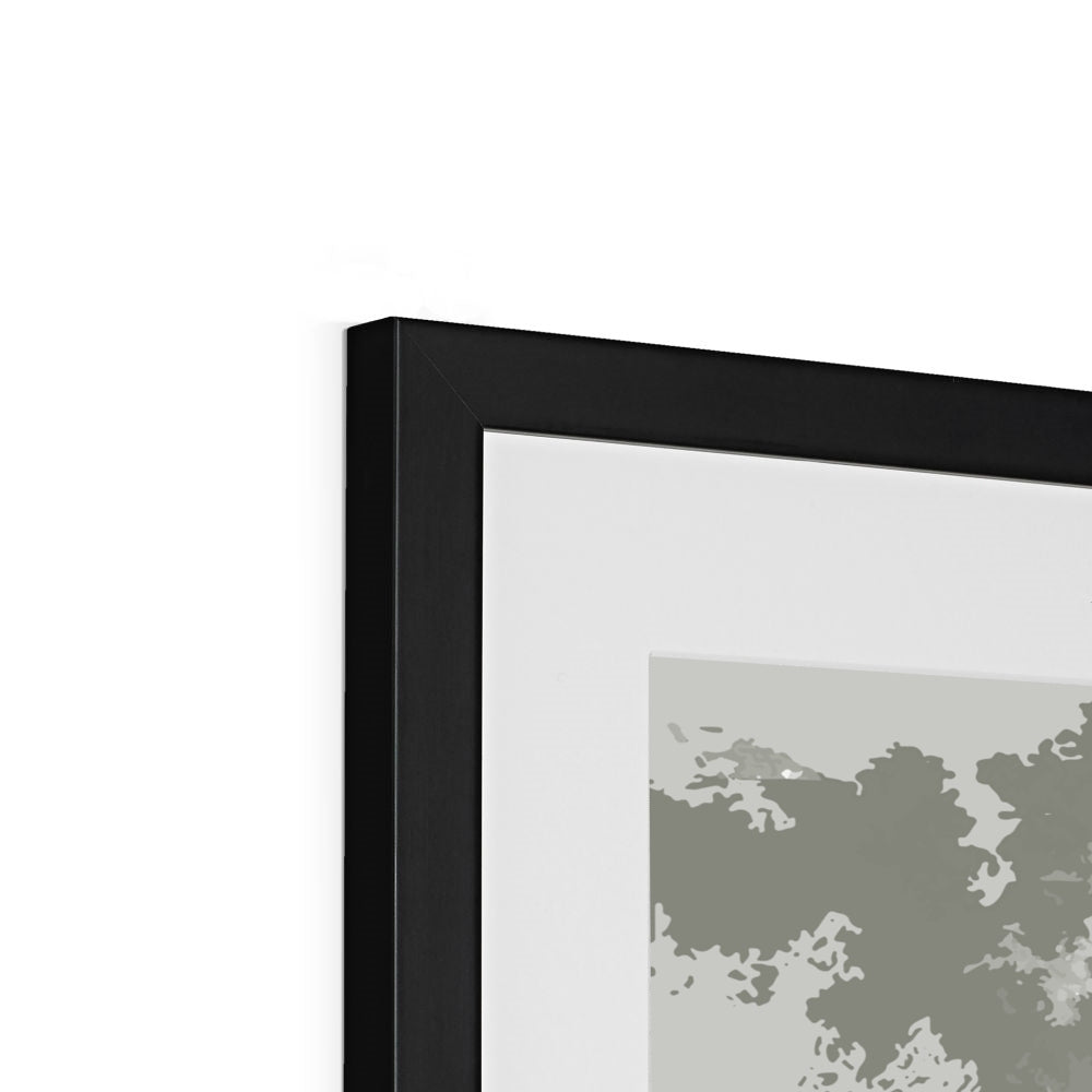 Framed Graphic Art Print, White Mat - 8x8 12x12 16x16 20x20 24x24 28x28 inches | FPS-1240-7691