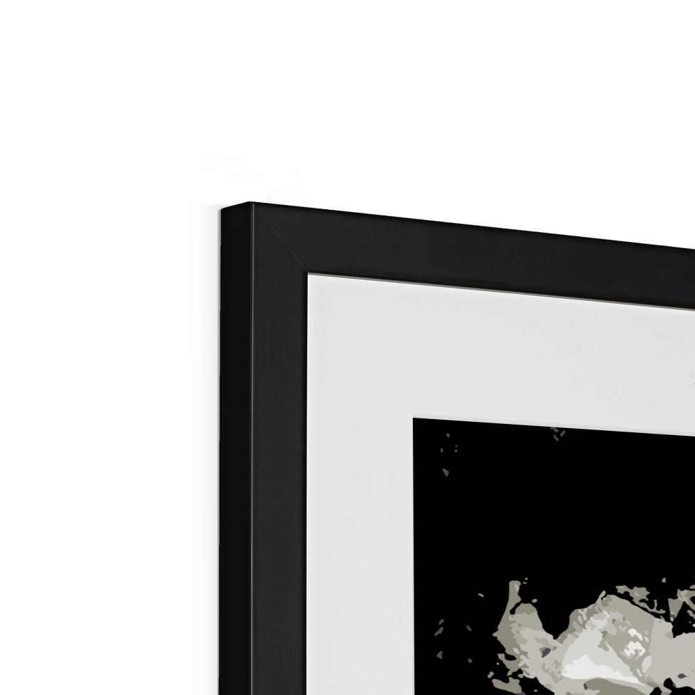 Framed Graphic Art Print, White Mat - 8x8 12x12 16x16 20x20 24x24 28x28 inches | FPS-1190-7690