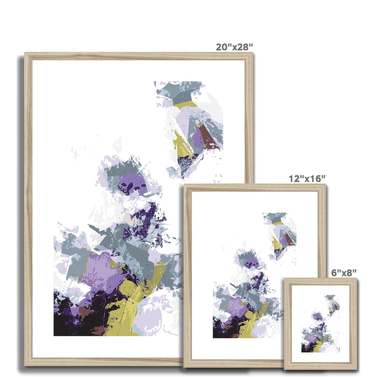 Framed Graphic Art Print, White Mat - 6x8, 8x12, 11x14, 12x16, 16x20, 18x24, 20x28 inches | FPV-1140-7694