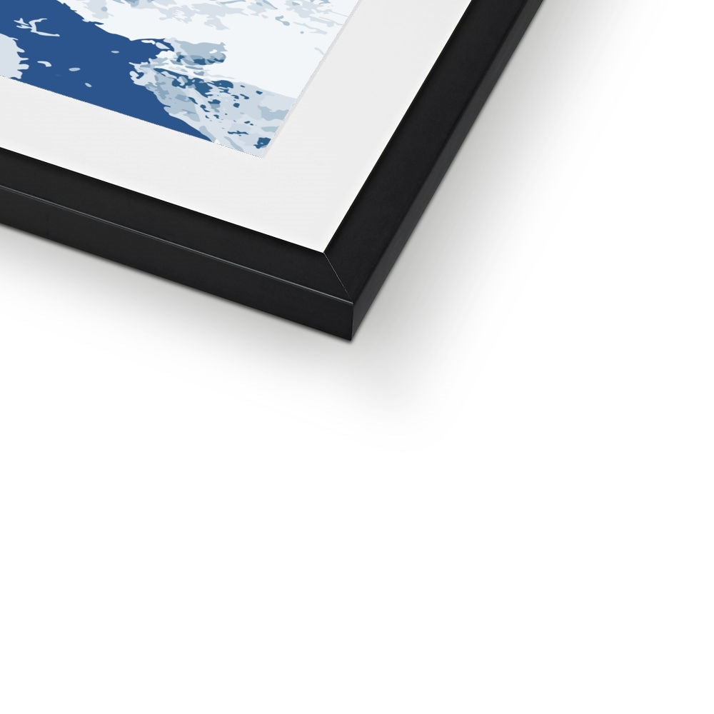 Framed Graphic Art Print, White Mat - 8x8 12x12 16x16 20x20 24x24 28x28 inches | FPS-1230-7695