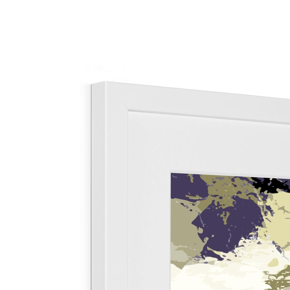 Framed Graphic Art Print, White Mat - 8x8 12x12 16x16 20x20 24x24 28x28 inches | FPS-1260-7693