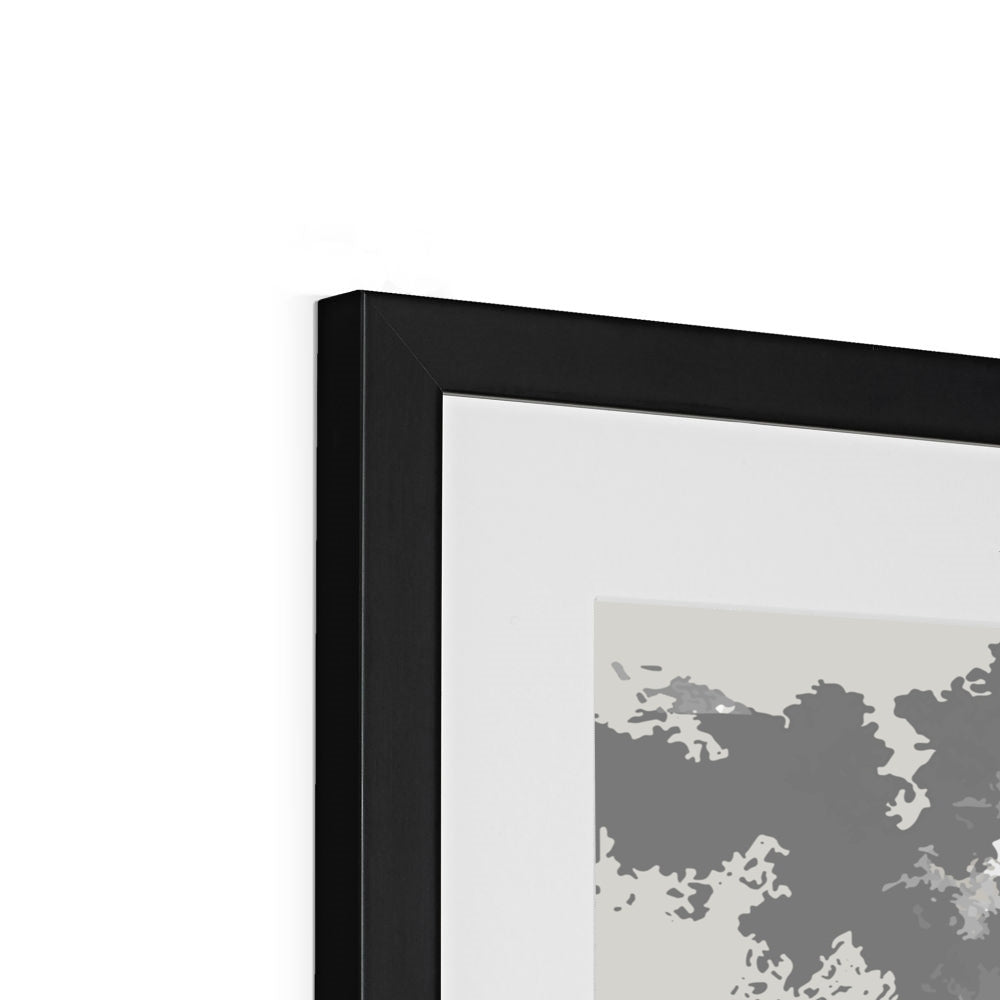 Framed Graphic Art Print, White Mat - 8x8 12x12 16x16 20x20 24x24 28x28 inches | FPS-1190-7691