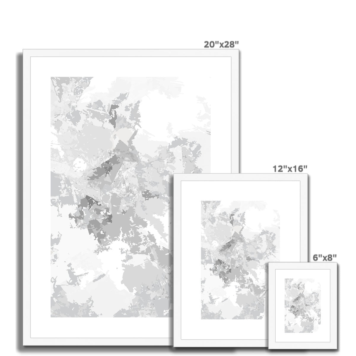 Framed Graphic Art Print, White Mat - 6x8, 8x12, 11x14, 12x16, 16x20, 18x24, 20x28 inches | FPV-1200-7698