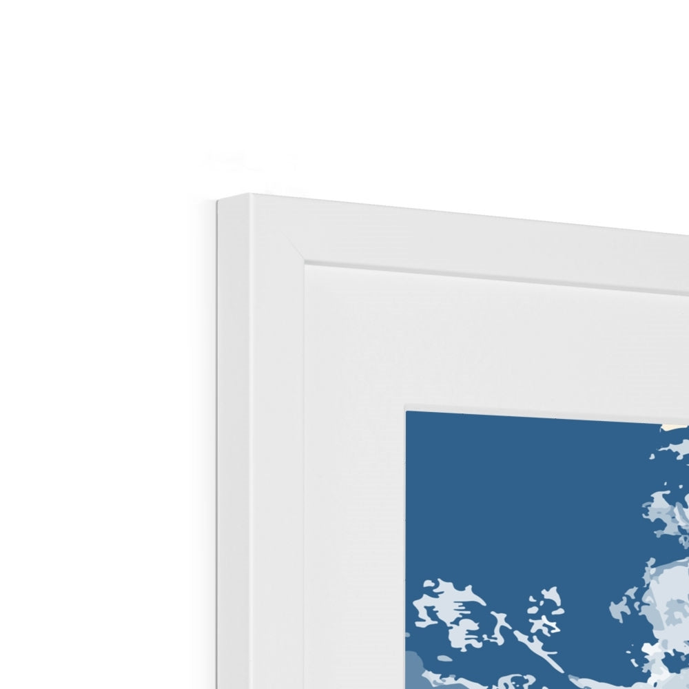 Framed Graphic Art Print, White Mat - 8x8 12x12 16x16 20x20 24x24 28x28 inches | FPS-1230-7695