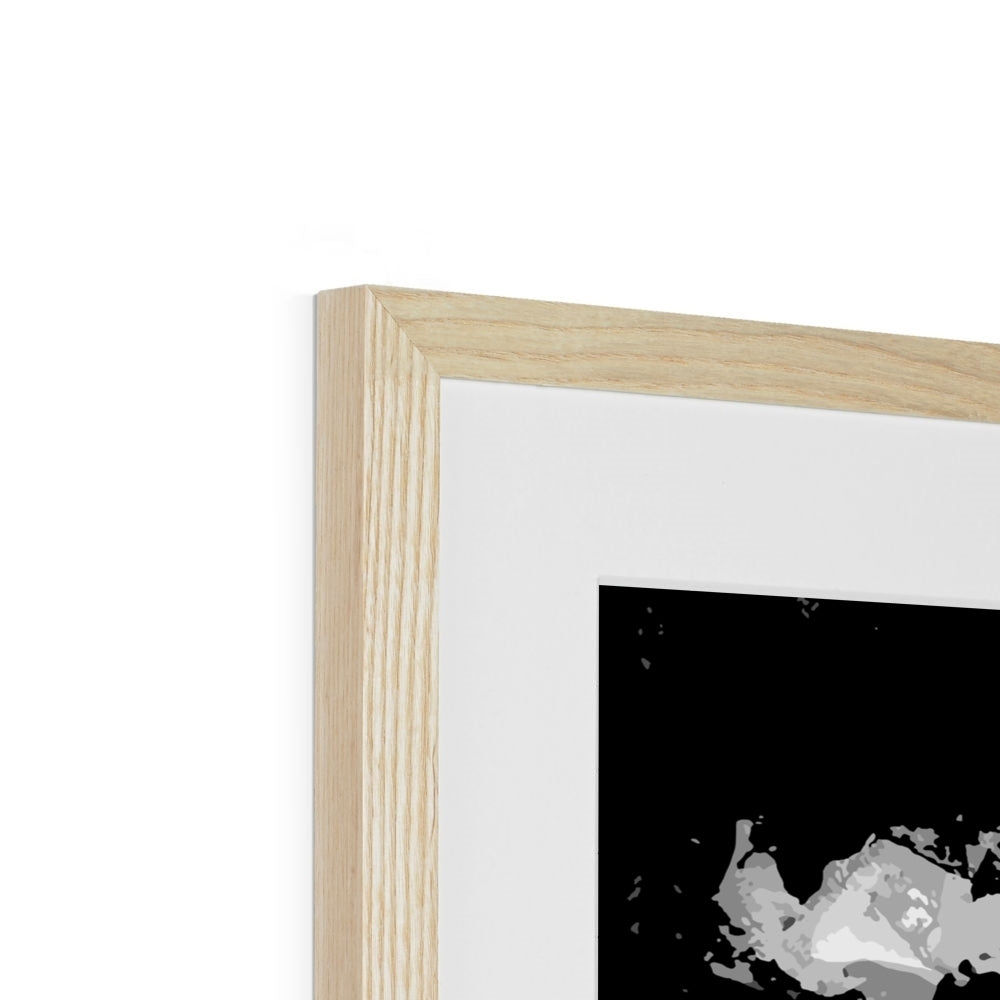 Framed Graphic Art Print, White Mat - 8x8 12x12 16x16 20x20 24x24 28x28 inches | FPS-1200-7690