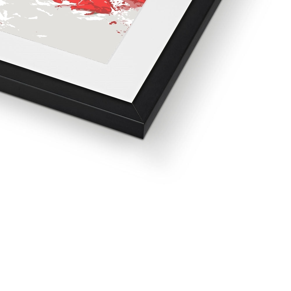 Framed Graphic Art Print, White Mat - 8x8 12x12 16x16 20x20 24x24 28x28 inches | FPS-1190-7693