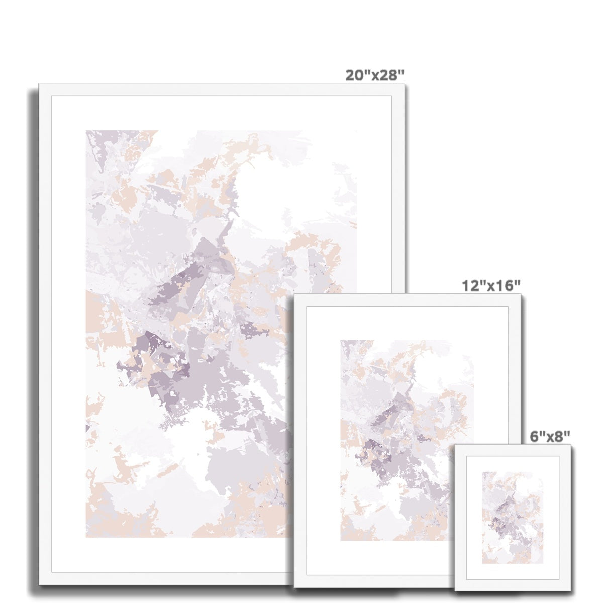 Framed Graphic Art Print, White Mat - 6x8, 8x12, 11x14, 12x16, 16x20, 18x24, 20x28 inches | FPV-1180-7698