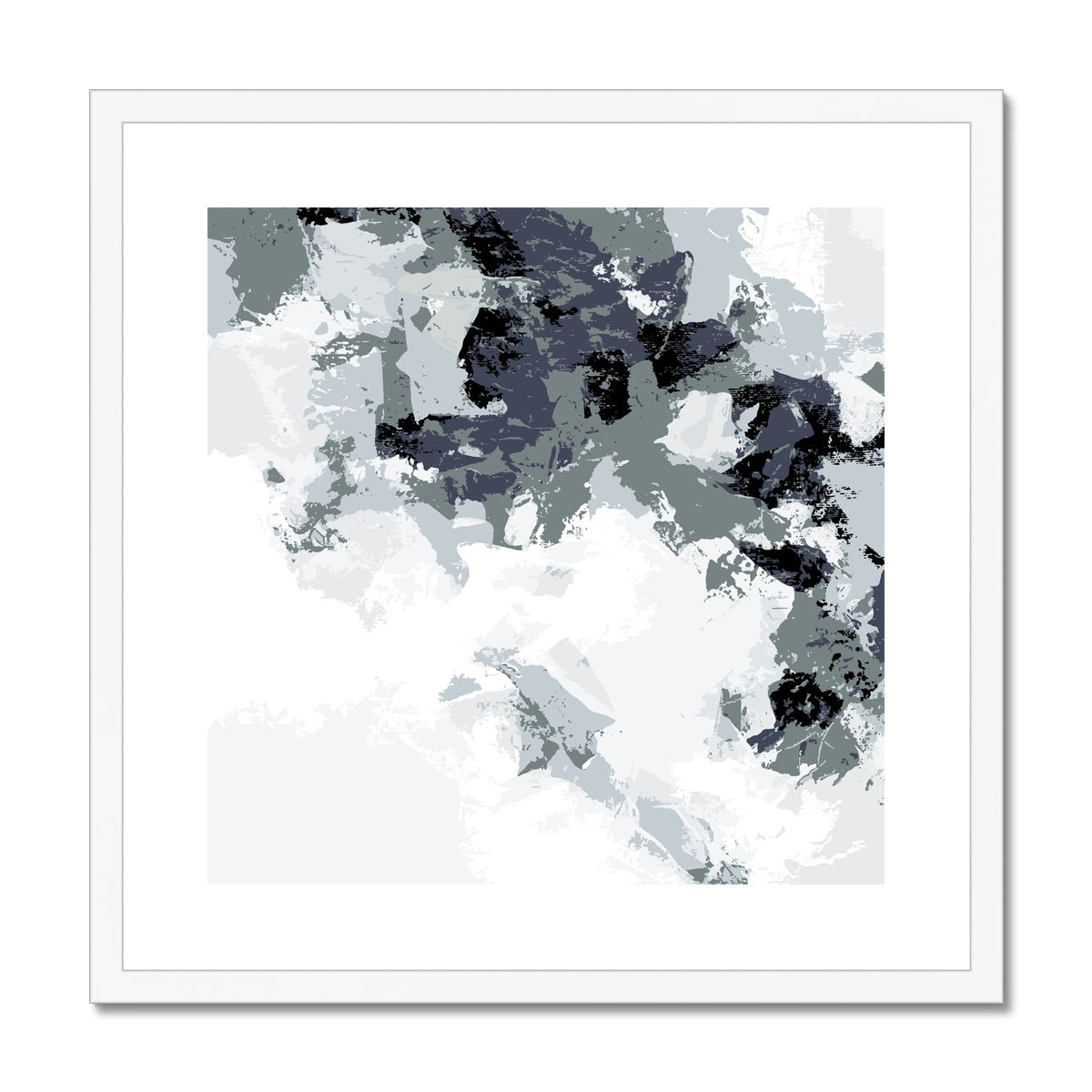 Framed Graphic Art Print, White Mat - 8x8 12x12 16x16 20x20 24x24 28x28 inches | FPS-1210-7693