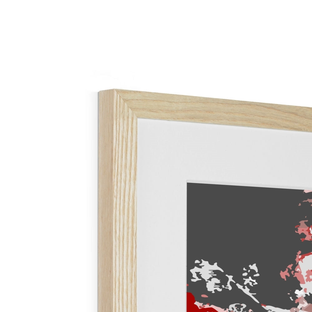 Framed Graphic Art Print, White Mat - 8x8 12x12 16x16 20x20 24x24 28x28 inches | FPS-1190-7695