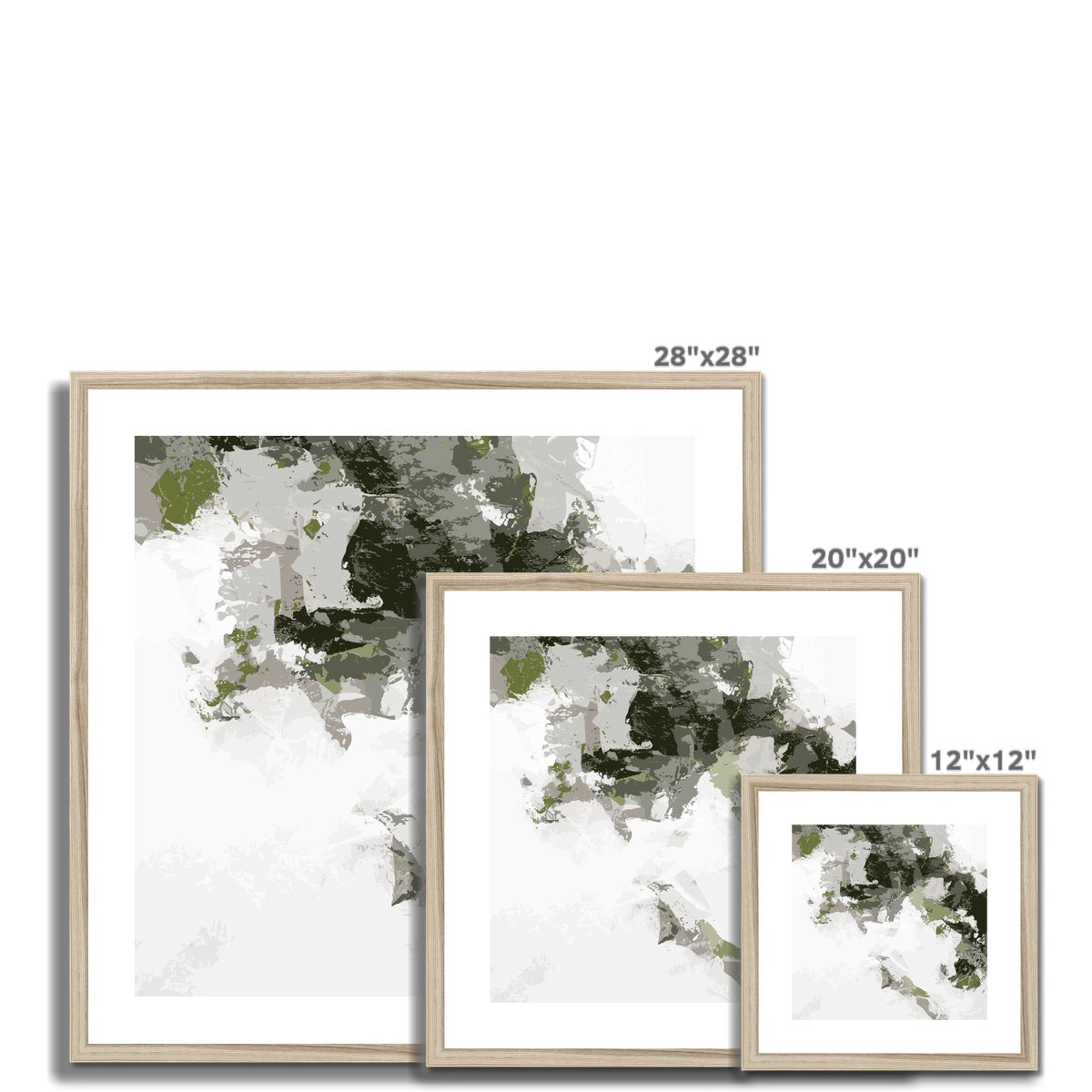 Framed Graphic Art Print, White Mat - 8x8 12x12 16x16 20x20 24x24 28x28 inches | FPS-1240-7693