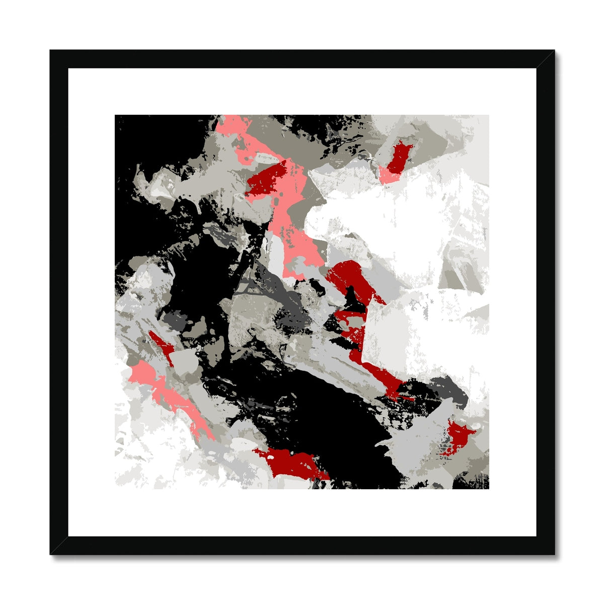 Framed Graphic Art Print, White Mat - 8x8 12x12 16x16 20x20 24x24 28x28 inches | FPS-1190-7690
