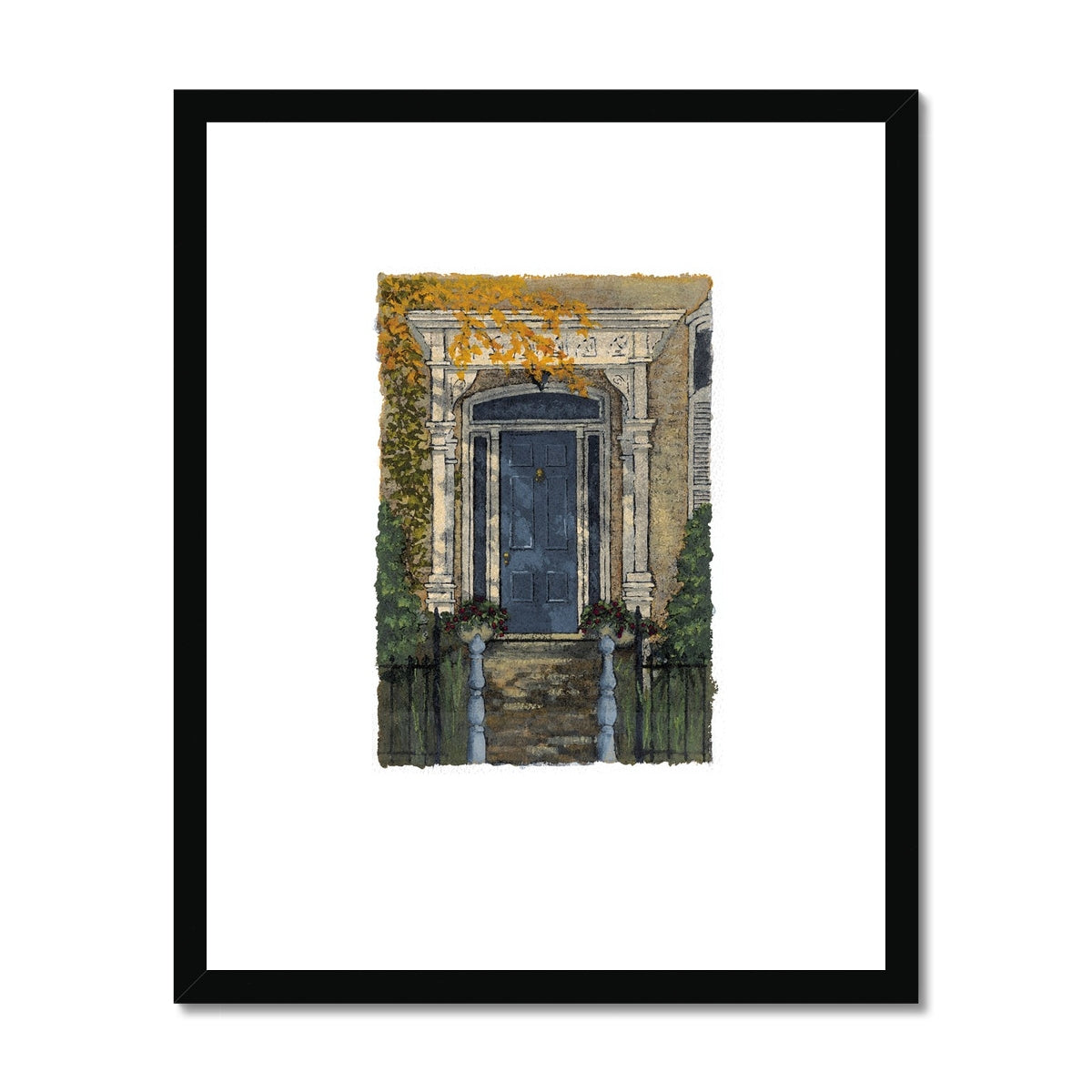 Framed Fine Art Print, Painterly Edge - 8x10 16x20 inches | Door 4, PEV-1000-1424