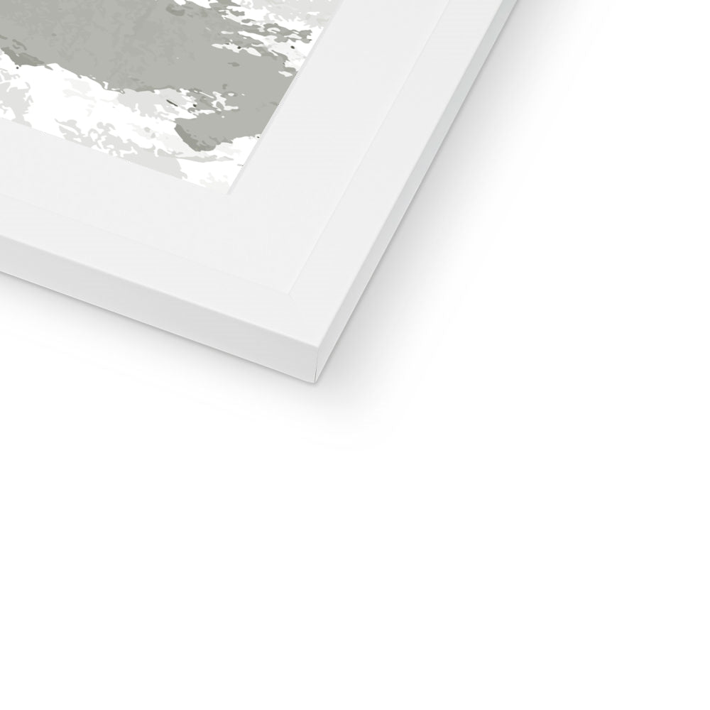 Framed Graphic Art Print, White Mat - 8x8 12x12 16x16 20x20 24x24 28x28 inches | FPS-1240-7691