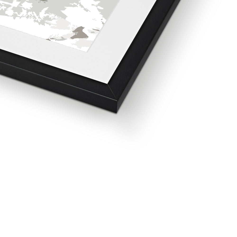 Framed Graphic Art Print, White Mat - 6x8, 8x12, 11x14, 12x16, 16x20, 18x24, 20x28 inches | FPV-1240-7694