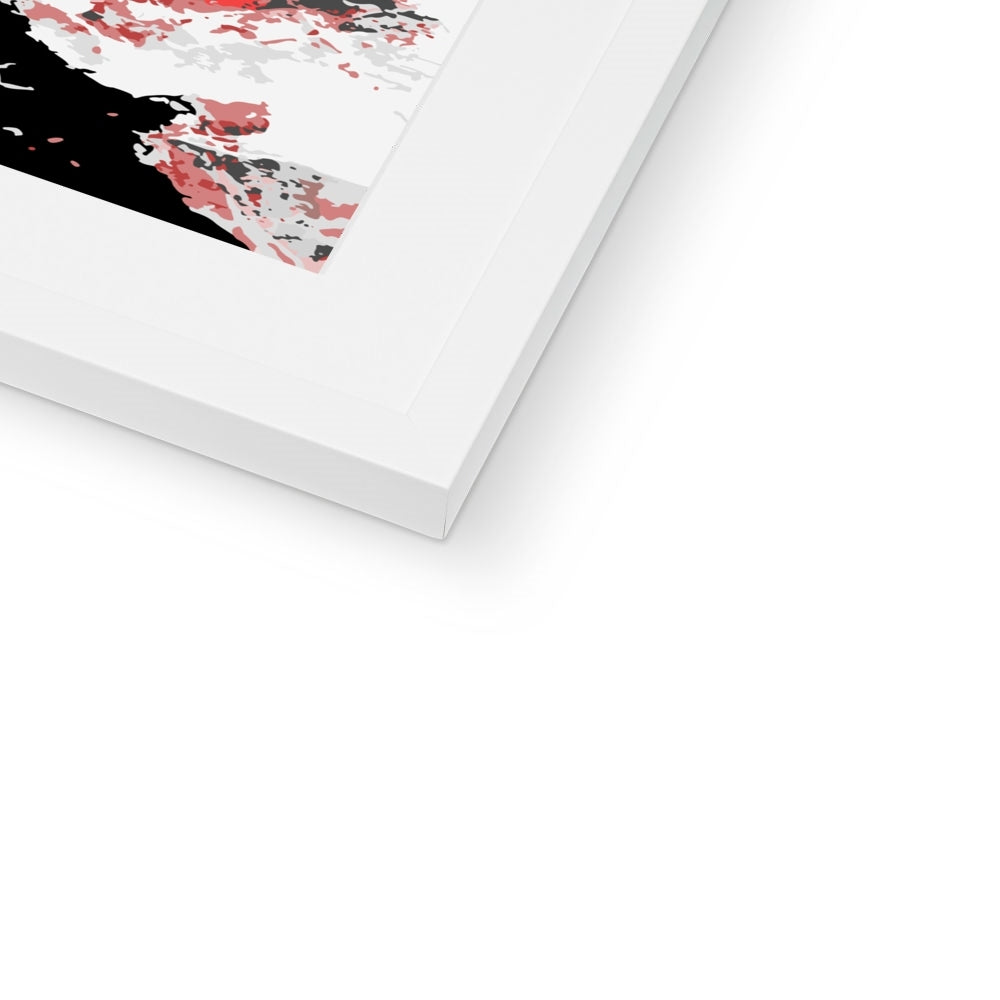 Framed Graphic Art Print, White Mat - 8x8 12x12 16x16 20x20 24x24 28x28 inches | FPS-1190-7695