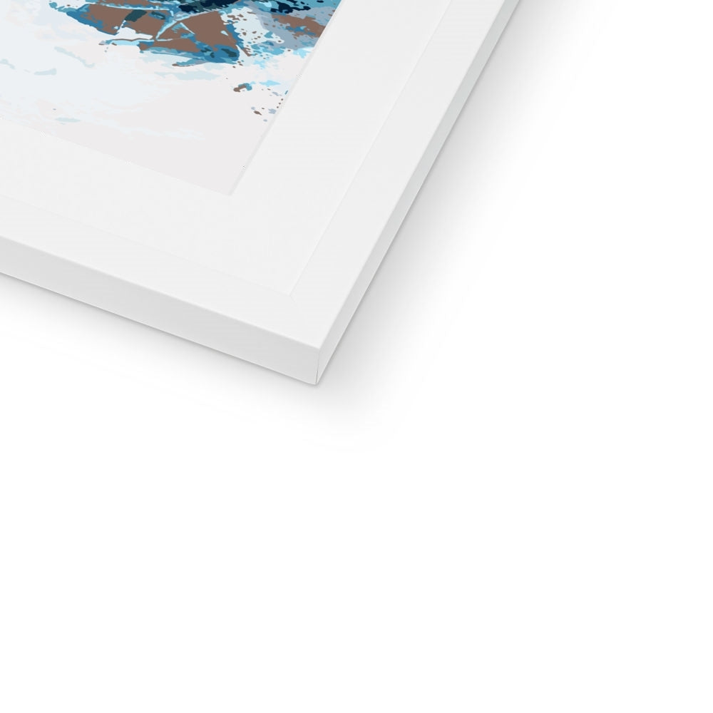 Framed Graphic Art Print, White Mat - 8x8 12x12 16x16 20x20 24x24 28x28 inches | FPS-1150-7693