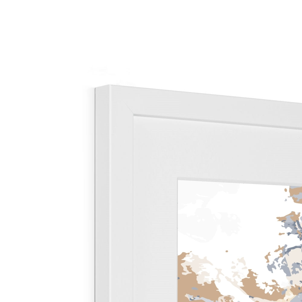 Framed Graphic Art Print, White Mat - 8x8 12x12 16x16 20x20 24x24 28x28 inches | FPS-1160-7695