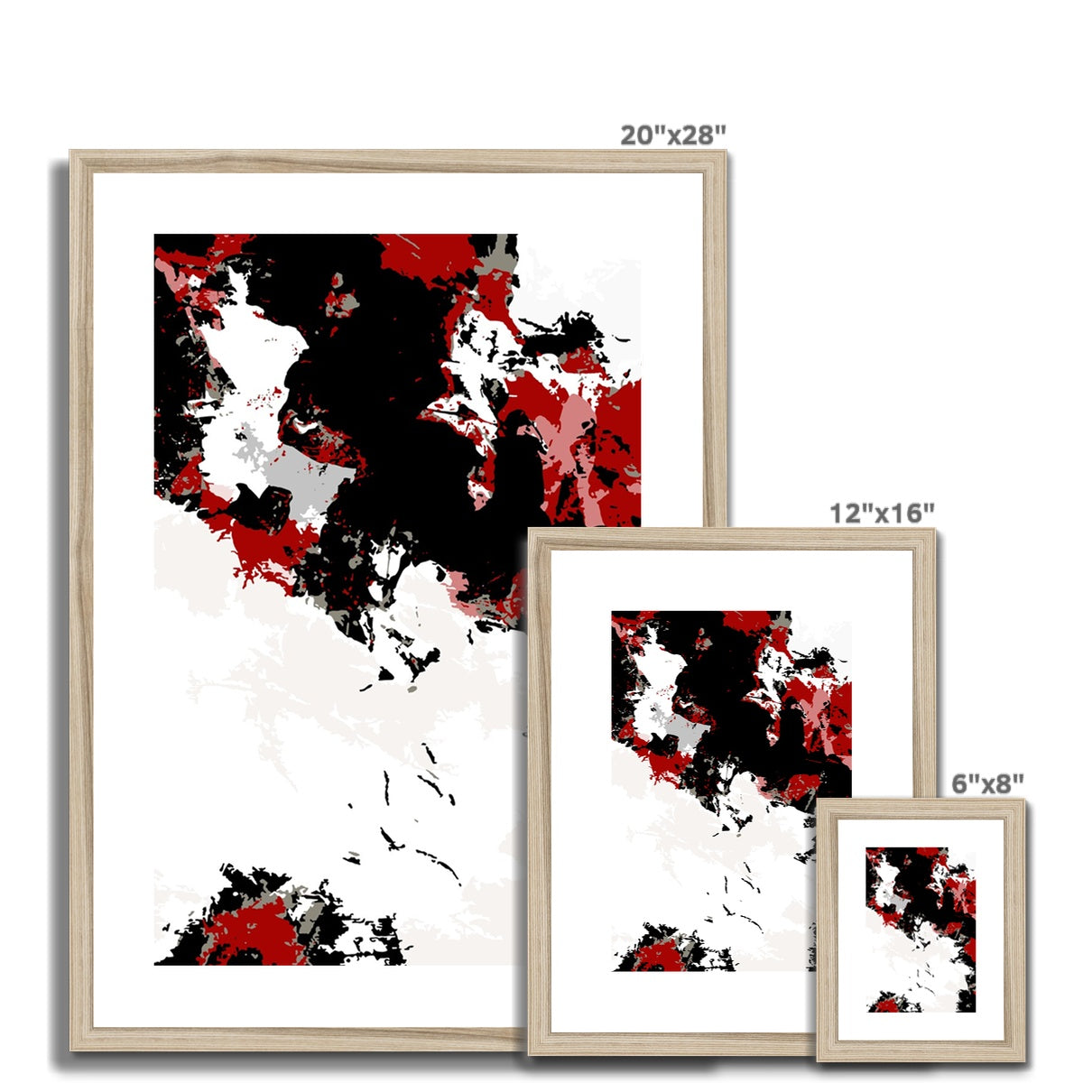Framed Graphic Art Print, White Mat - 6x8, 8x12, 11x14, 12x16, 16x20, 18x24, 20x28 inches | FPV-1190-7696