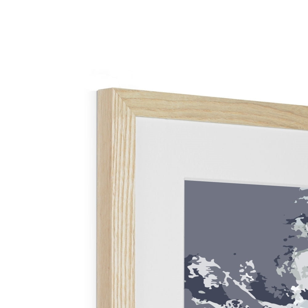Framed Graphic Art Print, White Mat - 8x8 12x12 16x16 20x20 24x24 28x28 inches | FPS-1210-7695