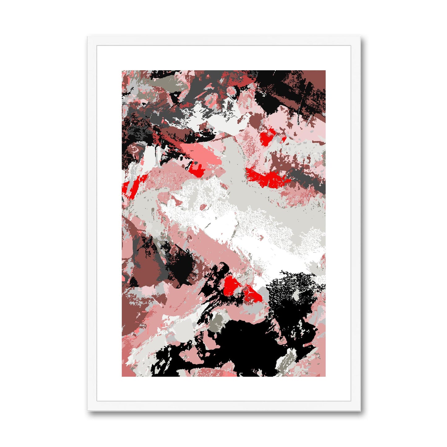 Framed Graphic Art Print, White Mat - 6x8, 8x12, 11x14, 12x16, 16x20, 18x24, 20x28 inches | FPV-1190-7689