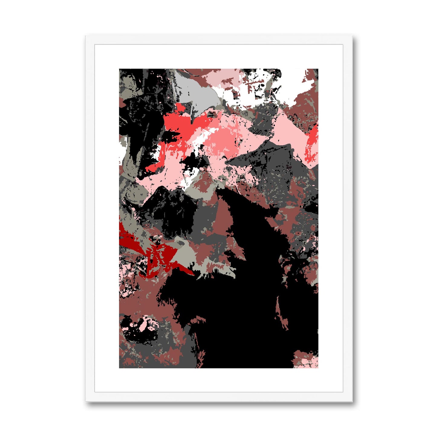 Framed Graphic Art Print, White Mat - 6x8, 8x12, 11x14, 12x16, 16x20, 18x24, 20x28 inches | FPV-1190-7692