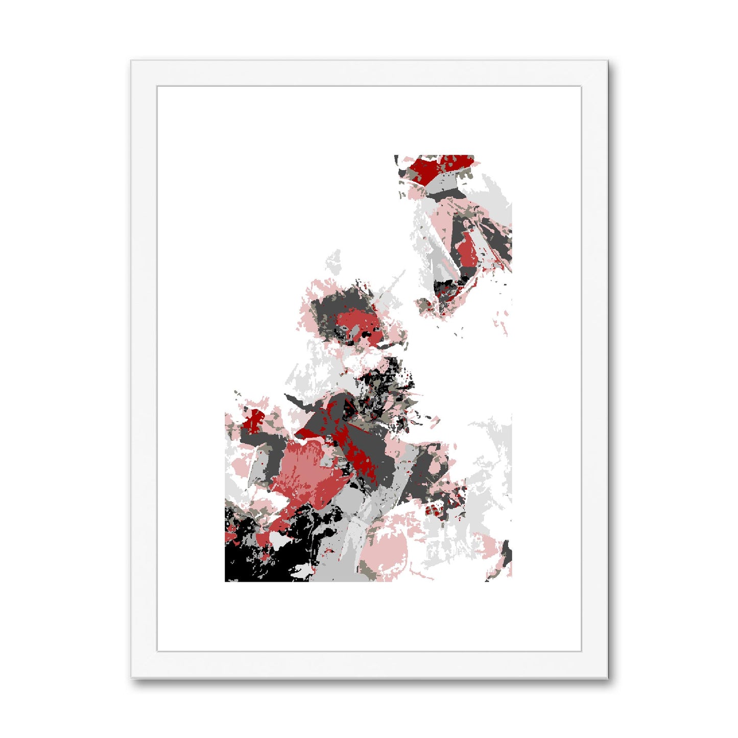 Framed Graphic Art Print, White Mat - 6x8, 8x12, 11x14, 12x16, 16x20, 18x24, 20x28 inches | FPV-1190-7694