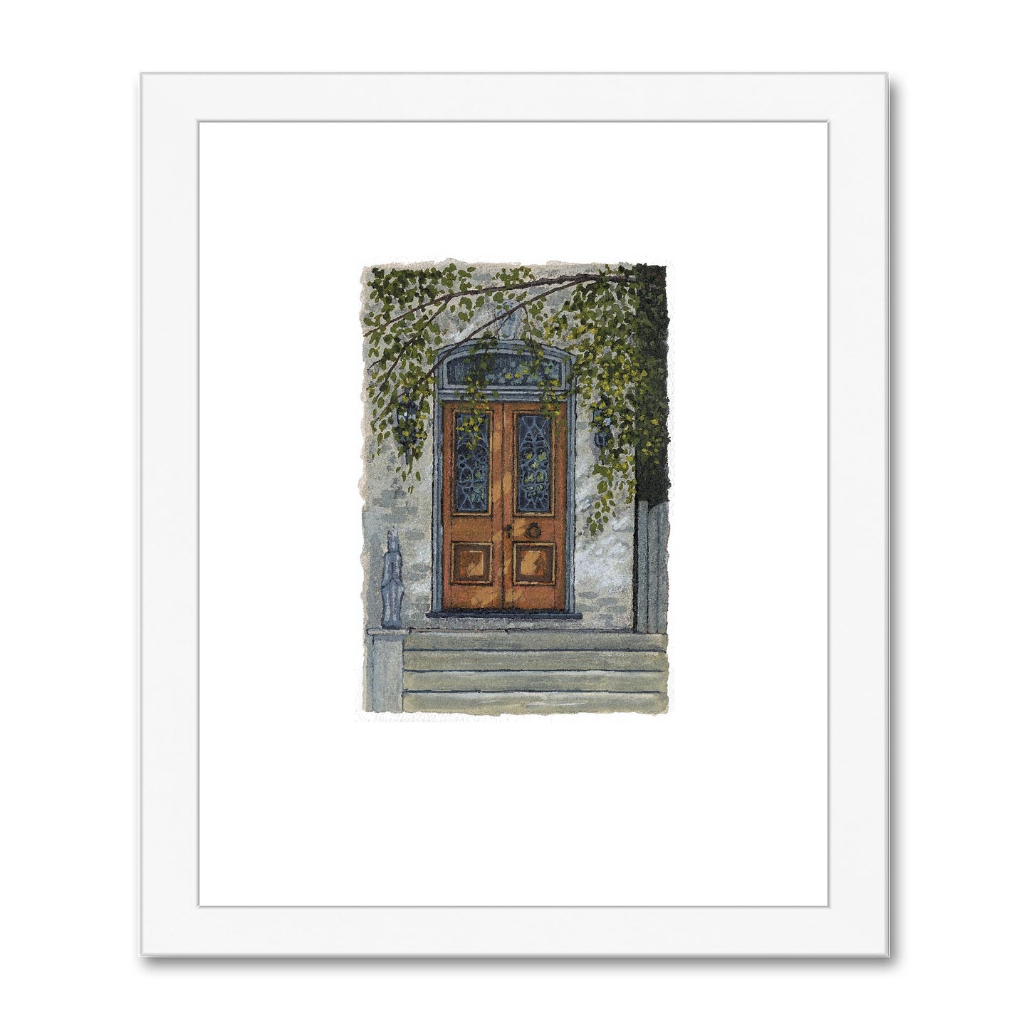 Framed Fine Art Print, Painterly Edge - 8x10 16x20 inches | Door 5, PEV-1000-1425