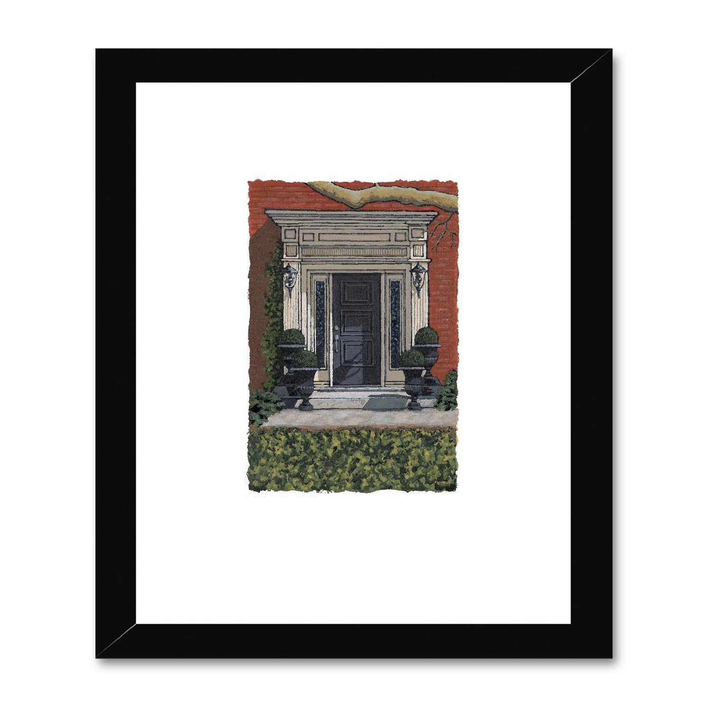 Framed Fine Art Print, Painterly Edge - 8x10 16x20 inches | Door 6, PEV-1000-1426