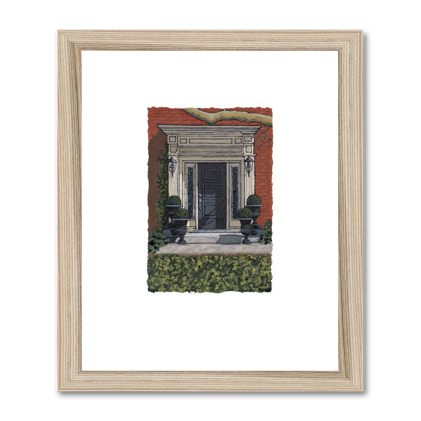 Framed Fine Art Print, Painterly Edge - 8x10 16x20 inches | Door 6, PEV-1000-1426