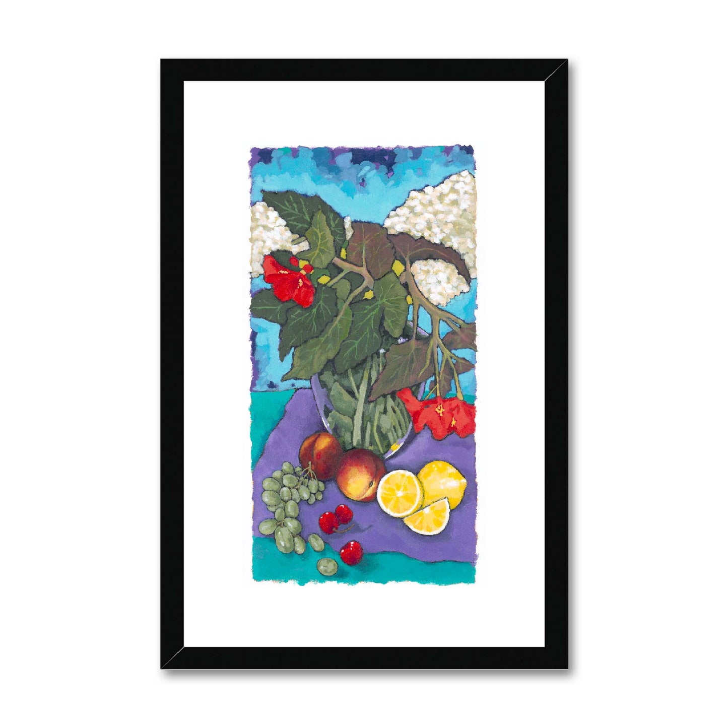 Framed Fine Art Print, Painterly Edge - 12x18 24x36 inches | Fruit & Florals, PEV-1000-1146