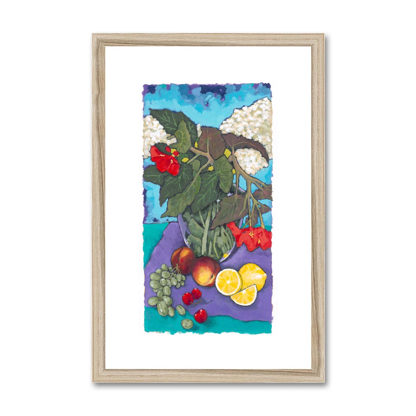 Framed Fine Art Print, Painterly Edge - 12x18 24x36 inches | Fruit & Florals, PEV-1000-1146