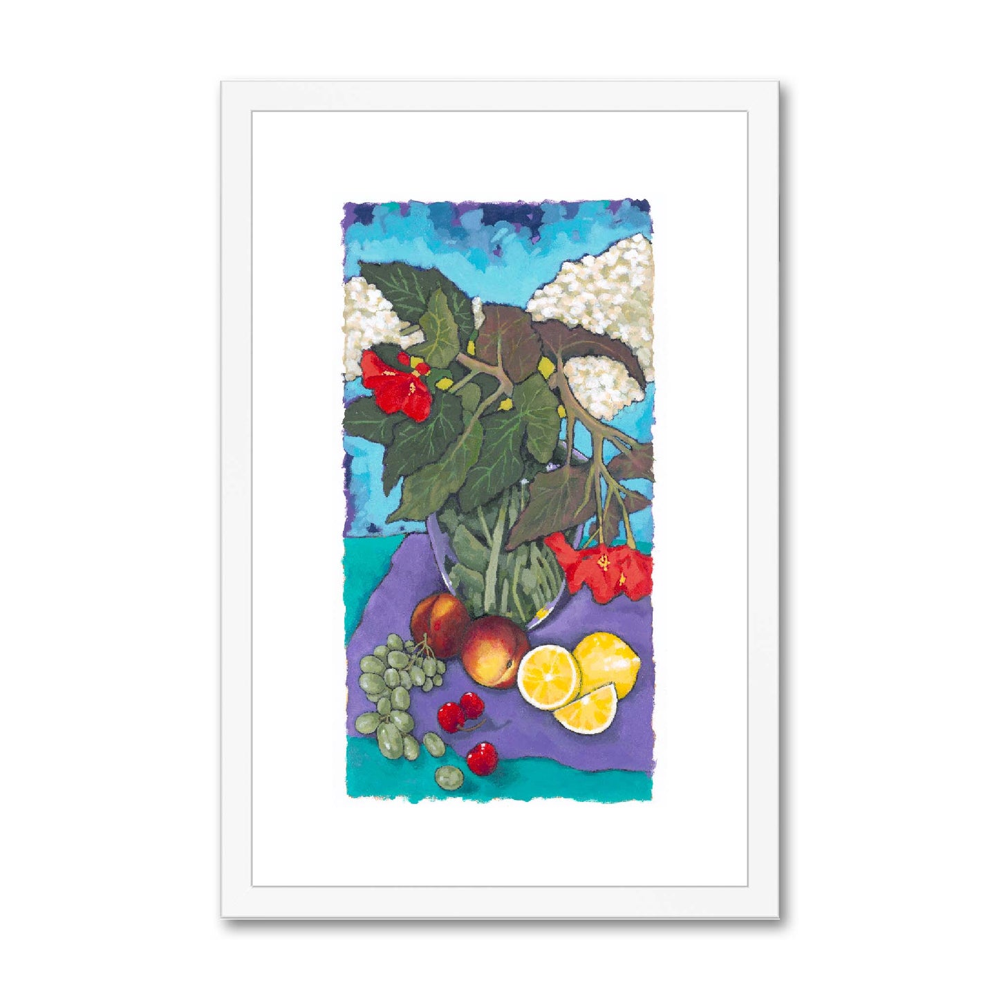 Framed Fine Art Print, Painterly Edge - 12x18 24x36 inches | Fruit & Florals, PEV-1000-1146