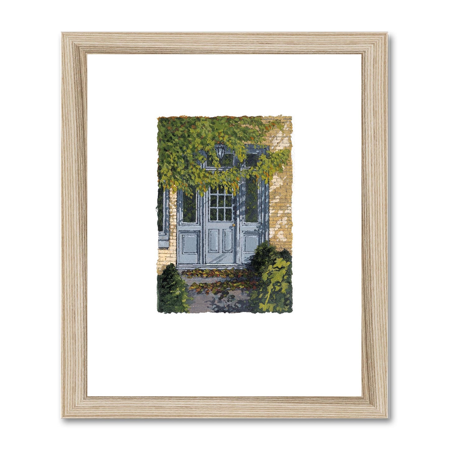 Framed Fine Art Print, Painterly Edge - 8x10 12x15 16x20 inches | Door 1, PEV-1000-1421