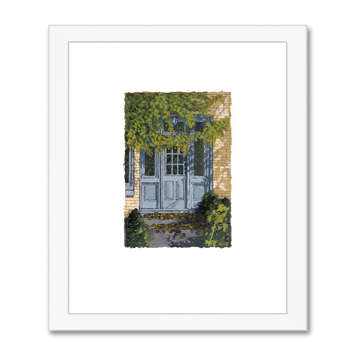 Framed Fine Art Print, Painterly Edge - 8x10 16x20 inches | Door 1, PEV-1000-1421