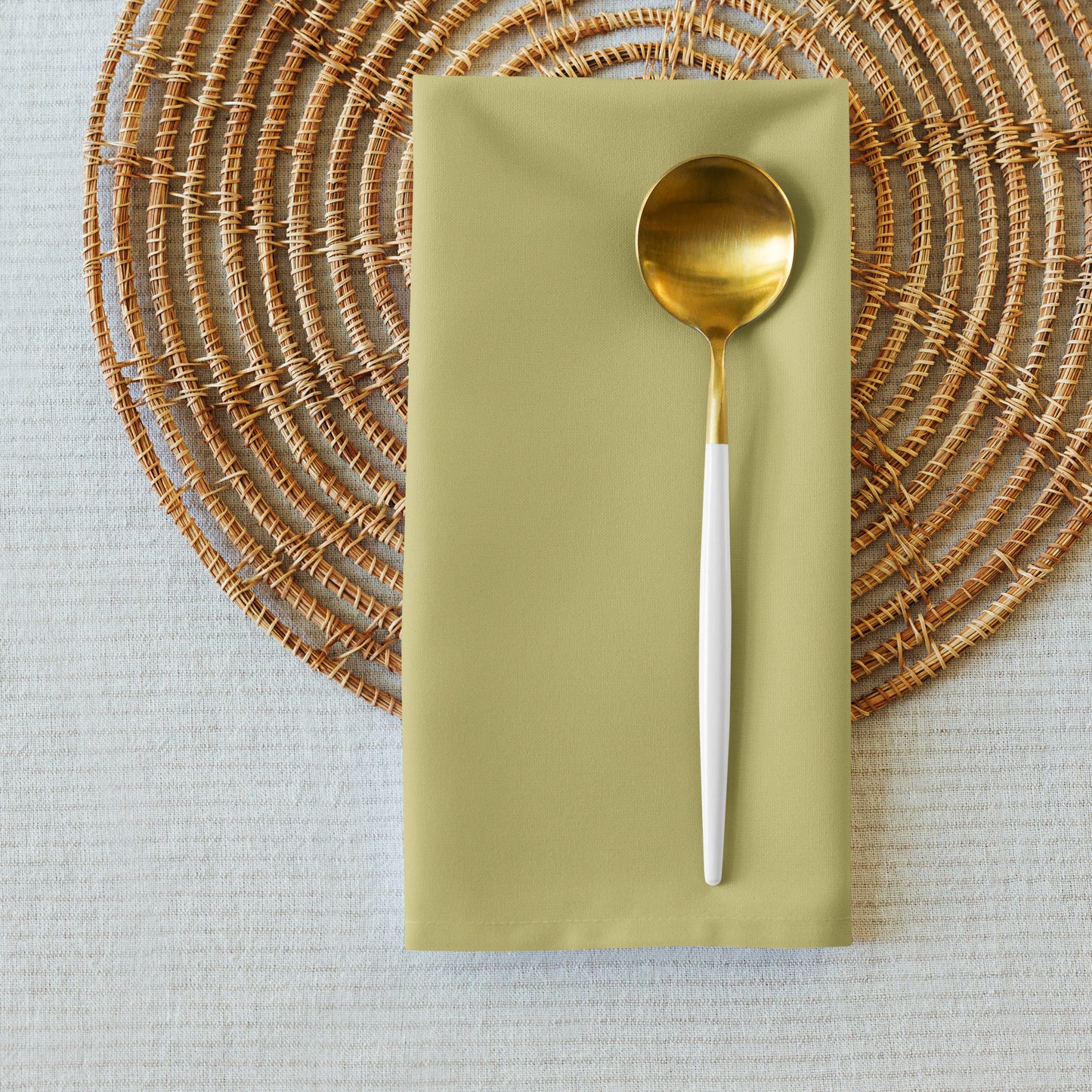 Green Polyester Napkins — Set of 4 #NSSO-1081-200