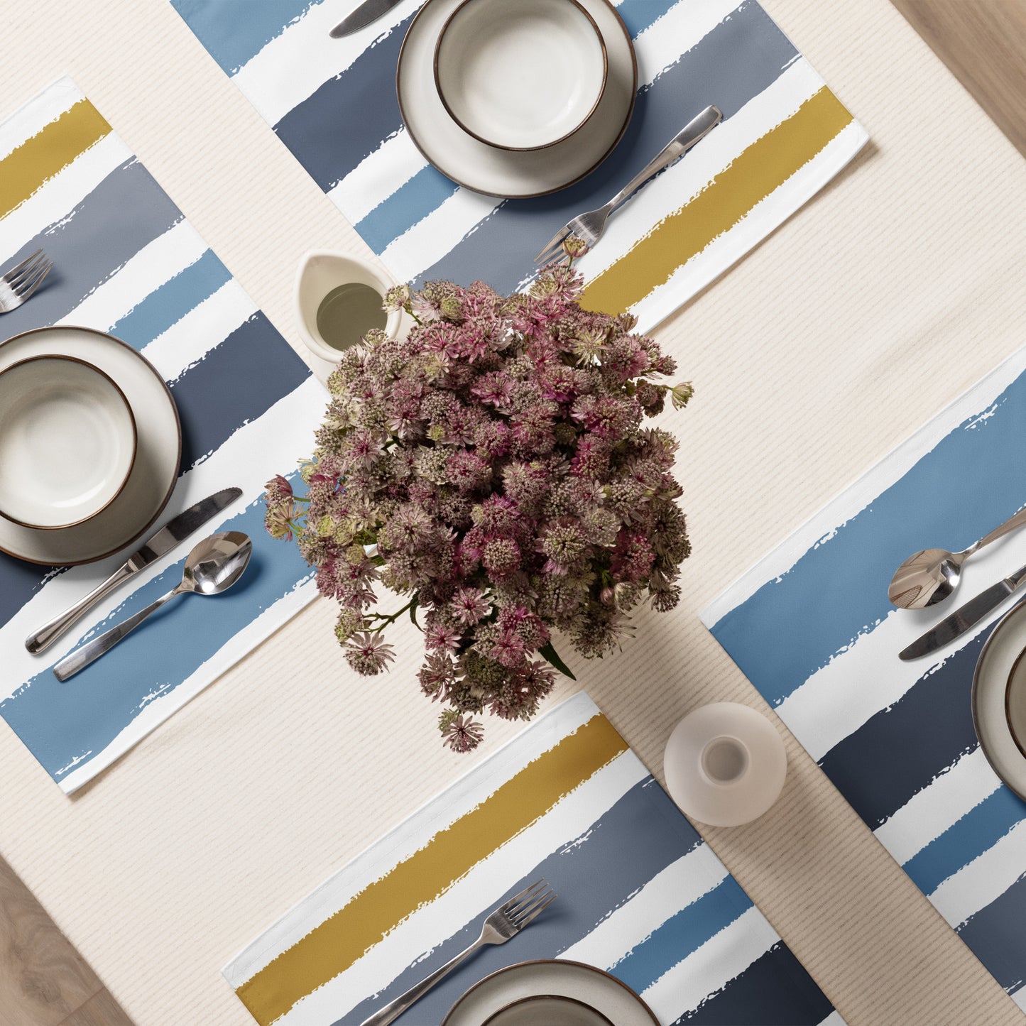 Placemat Set with Hand-painted Brush Stroke Print | PSBS-1020