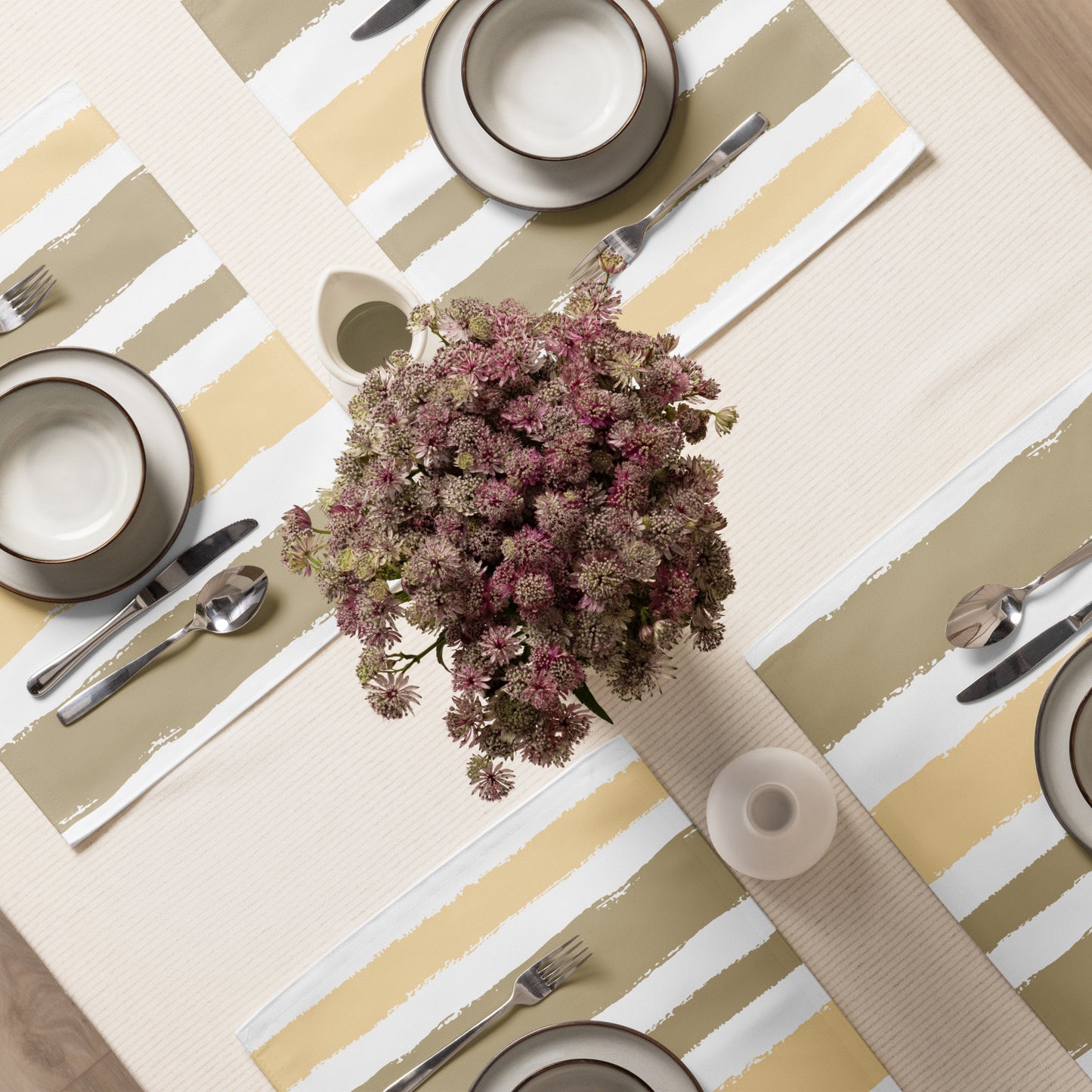 Placemat Set with Hand-painted Brush Stroke Print | PSBS-1136