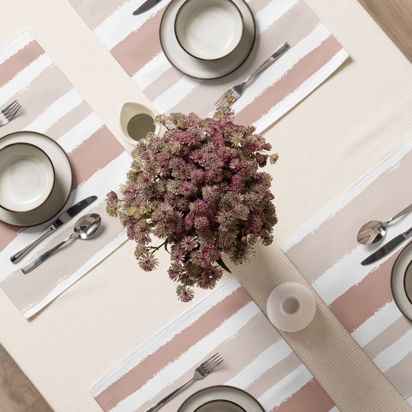 Placemat Set with Hand-painted Brush Stroke Print | PSBS-1139