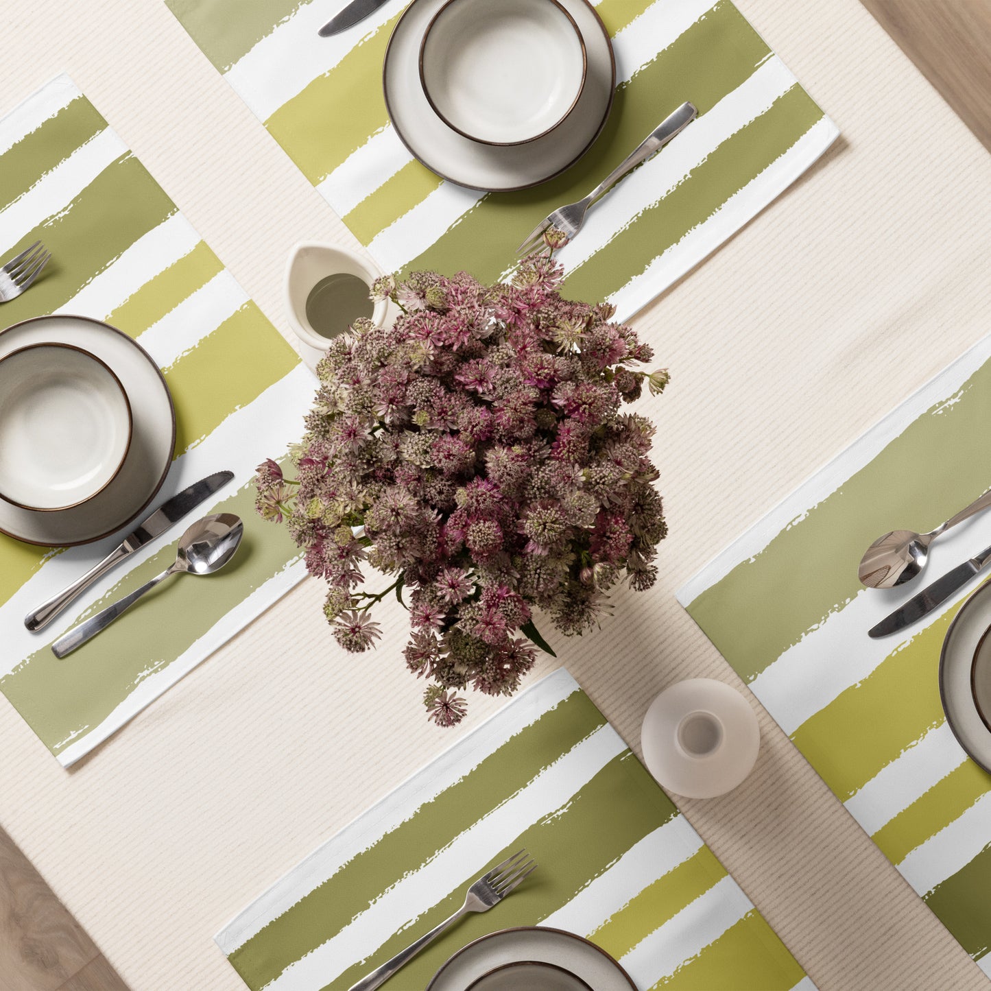 Placemat Set with Hand-painted Brush Stroke Print | PSBS-1142