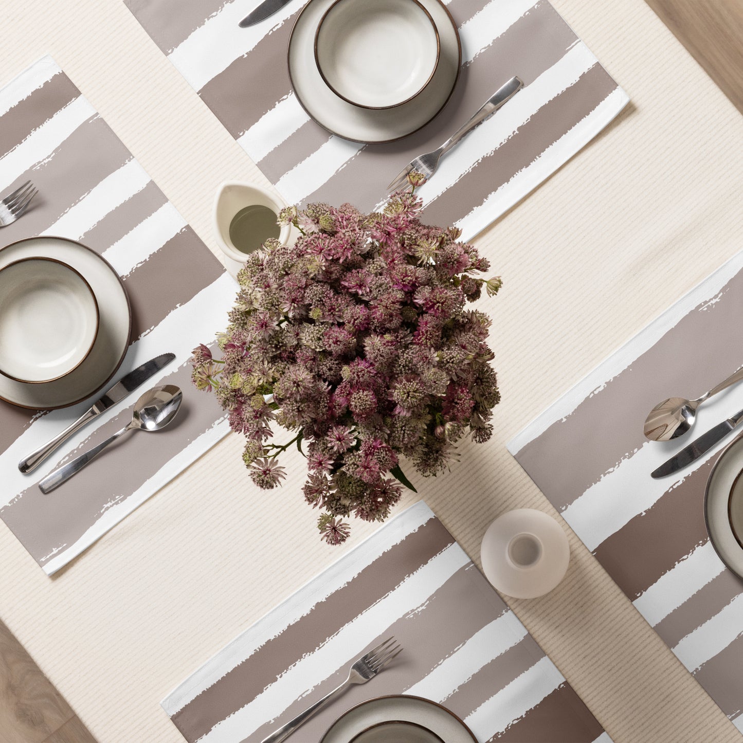 Placemat Set with Hand-painted Brush Stroke Print | PSBS-1152