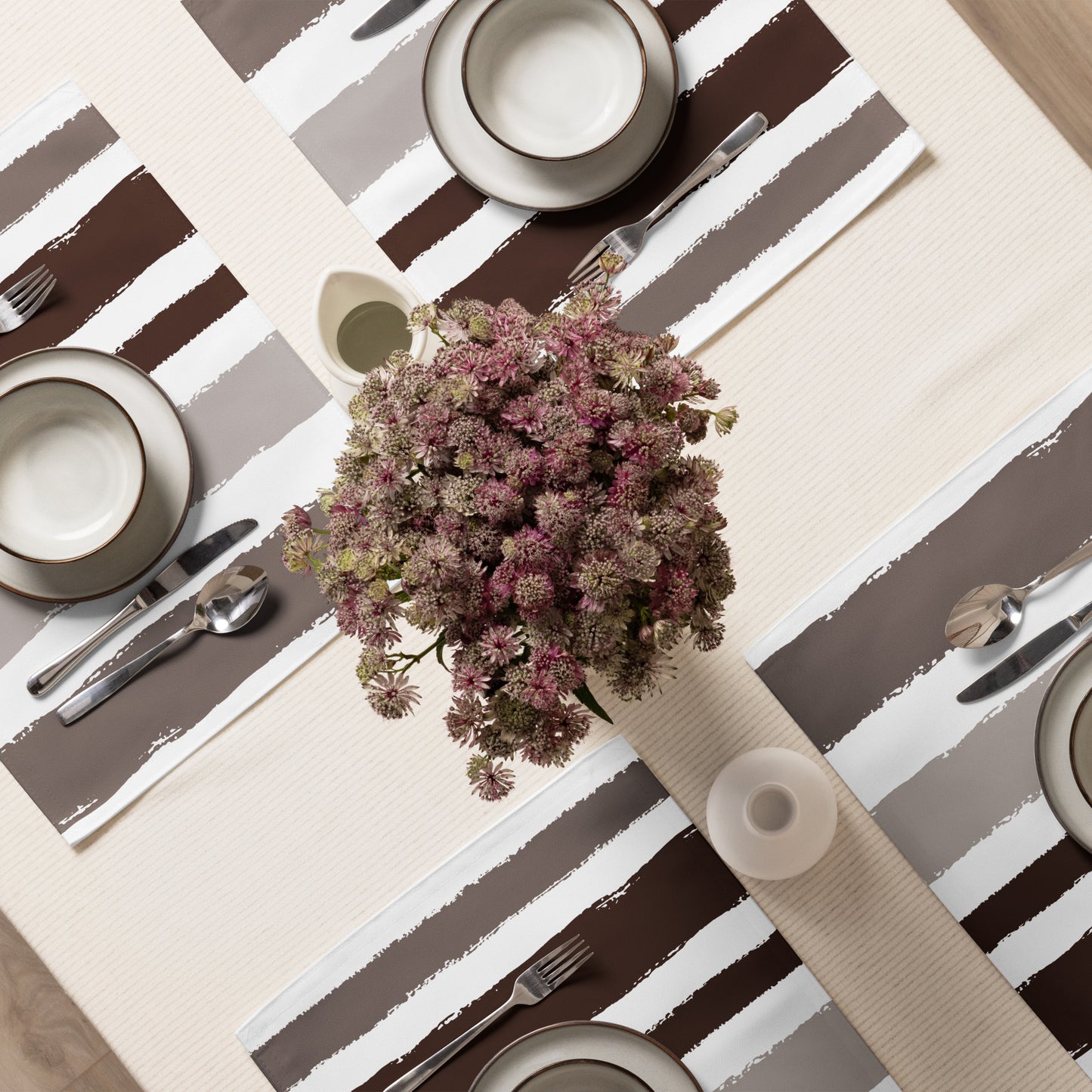 Placemat Set with Hand-painted Brush Stroke Print | PSBS-1161