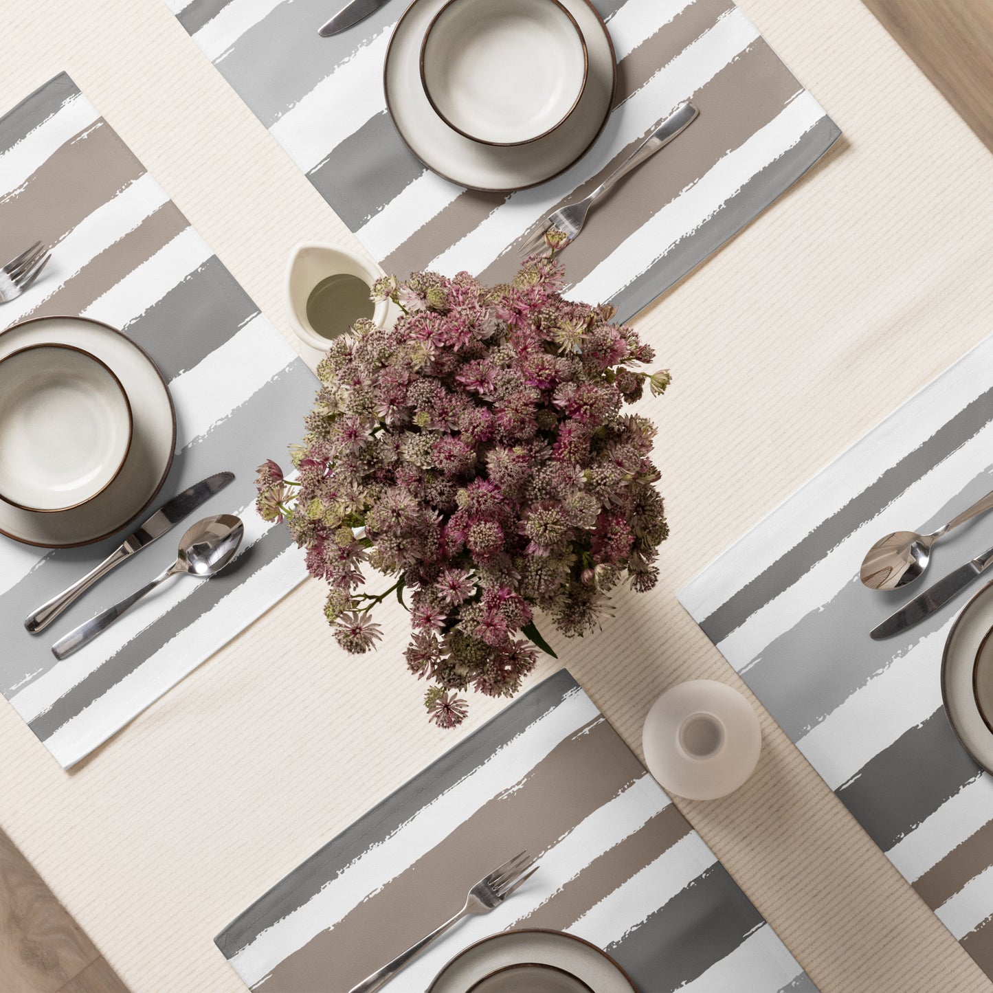 Placemat Set with Hand-painted Brush Stroke Print | PSBS-1171