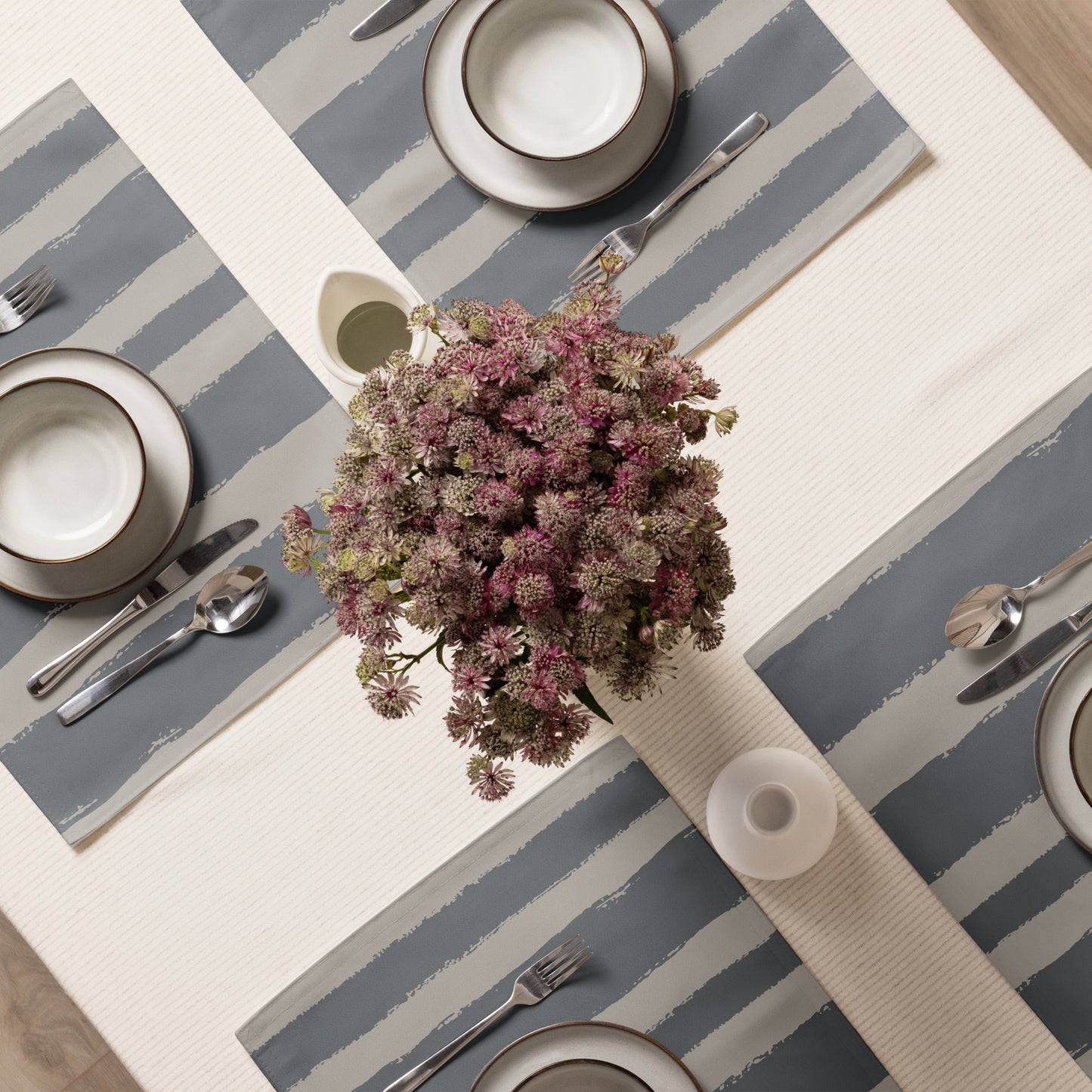 Placemat Set with Hand-painted Brush Stroke Print | PSBS-1203