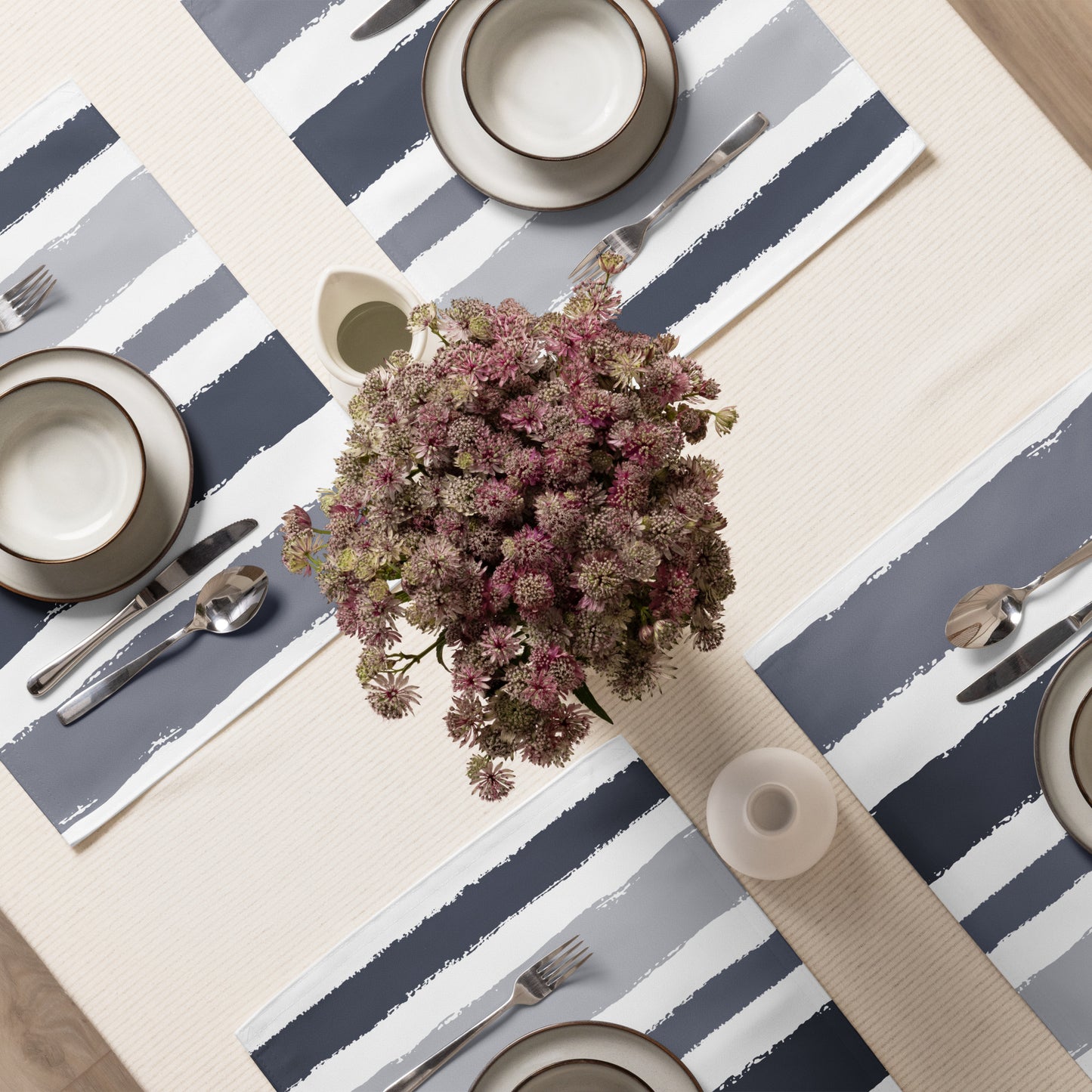 Placemat Set with Hand-painted Brush Stroke Print | PSBS-1212