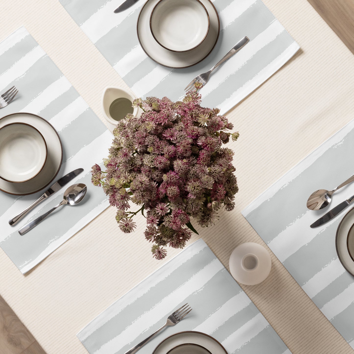 Placemat Set with Hand-painted Brush Stroke Print | PSBS-1214
