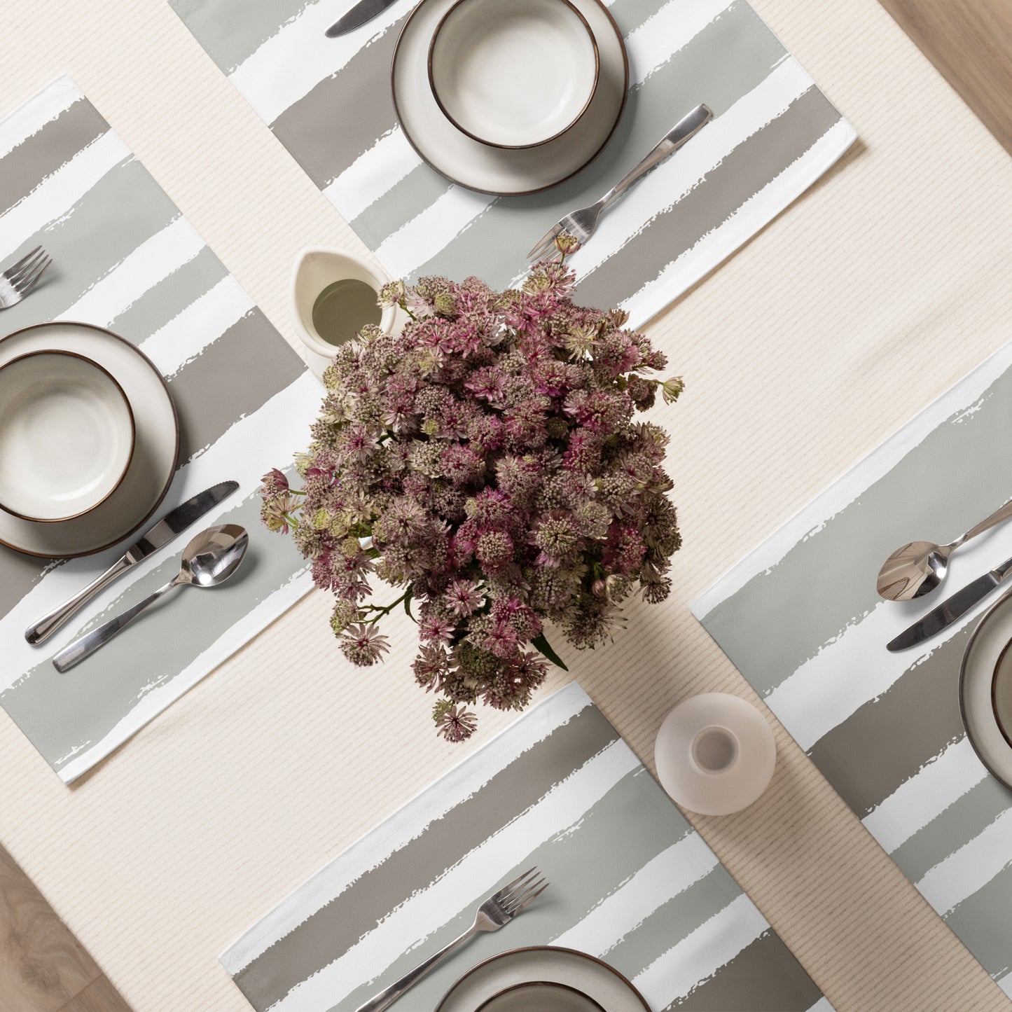 Placemat Set with Hand-painted Brush Stroke Print | PSBS-1242