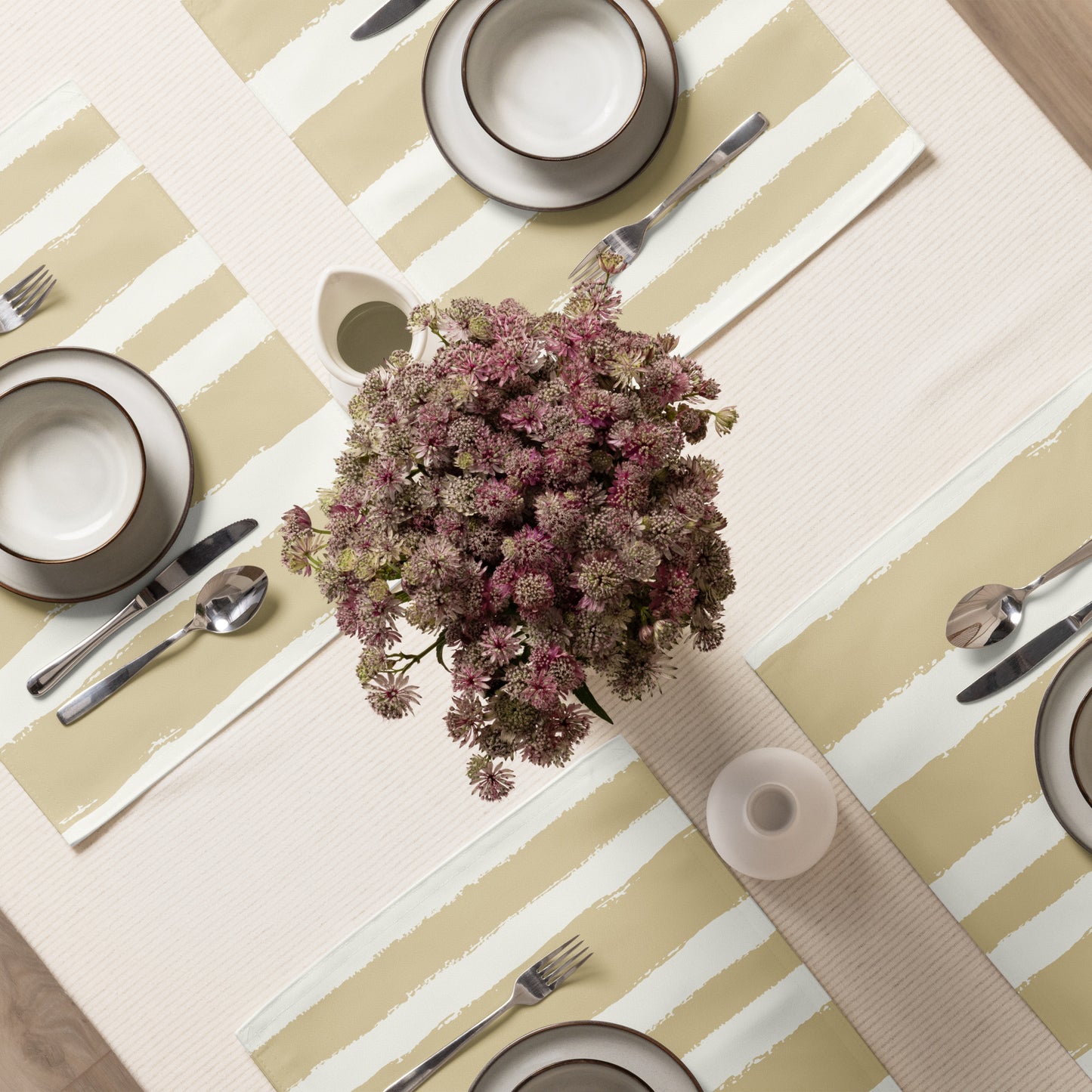 Placemat Set with Hand-painted Brush Stroke Print | PSBS-1371